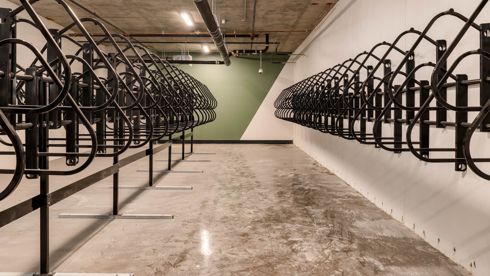 Bike room at Lorien Apartments