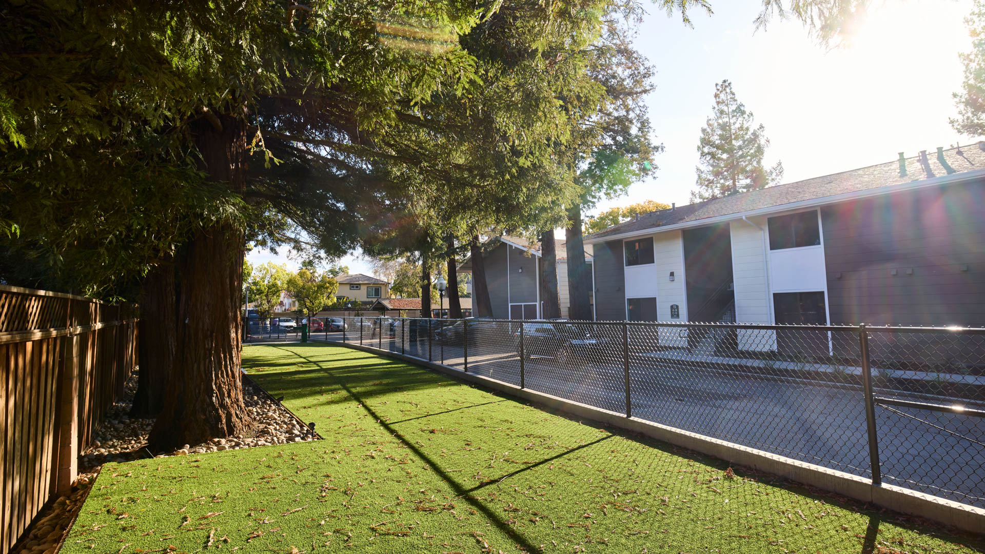 Dog park at Lorien Apartments