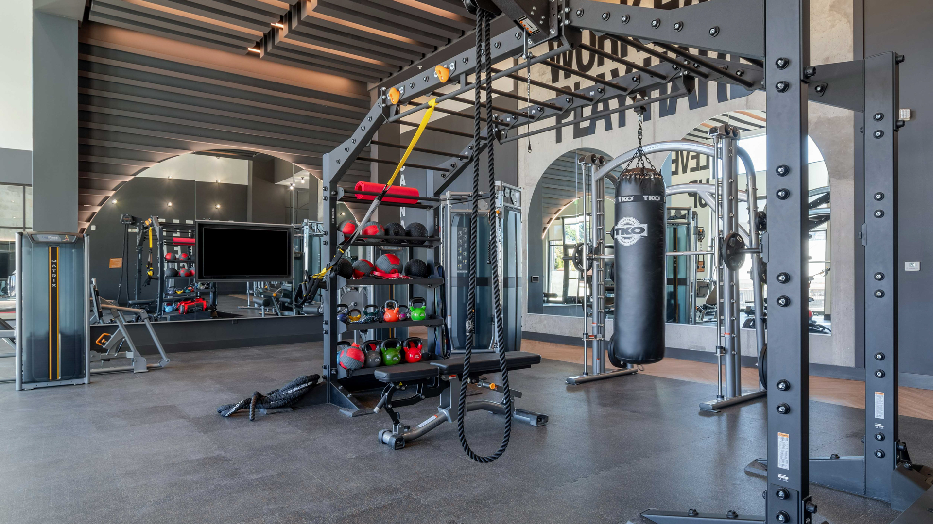 Gym at Lyric Sugar Hill Apartments (3 of 4)