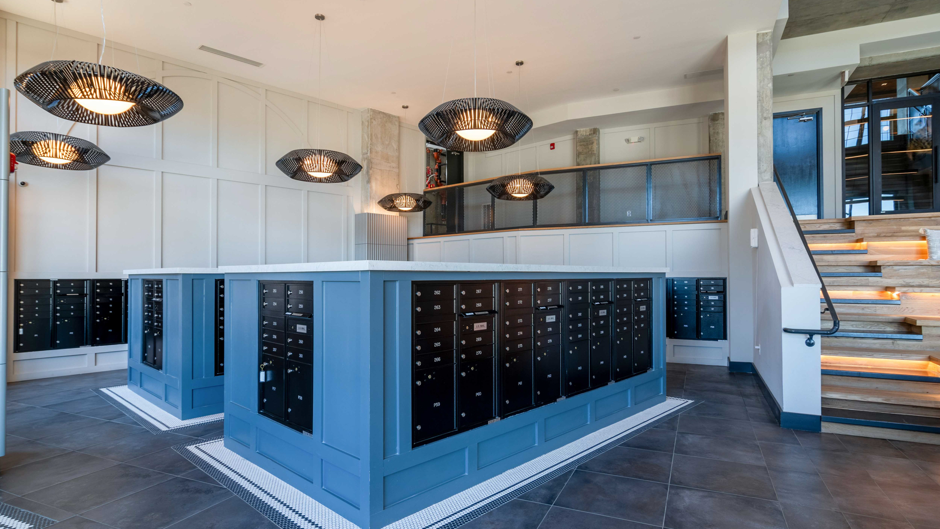 Mailroom at Lyric Sugar Hill Apartments
