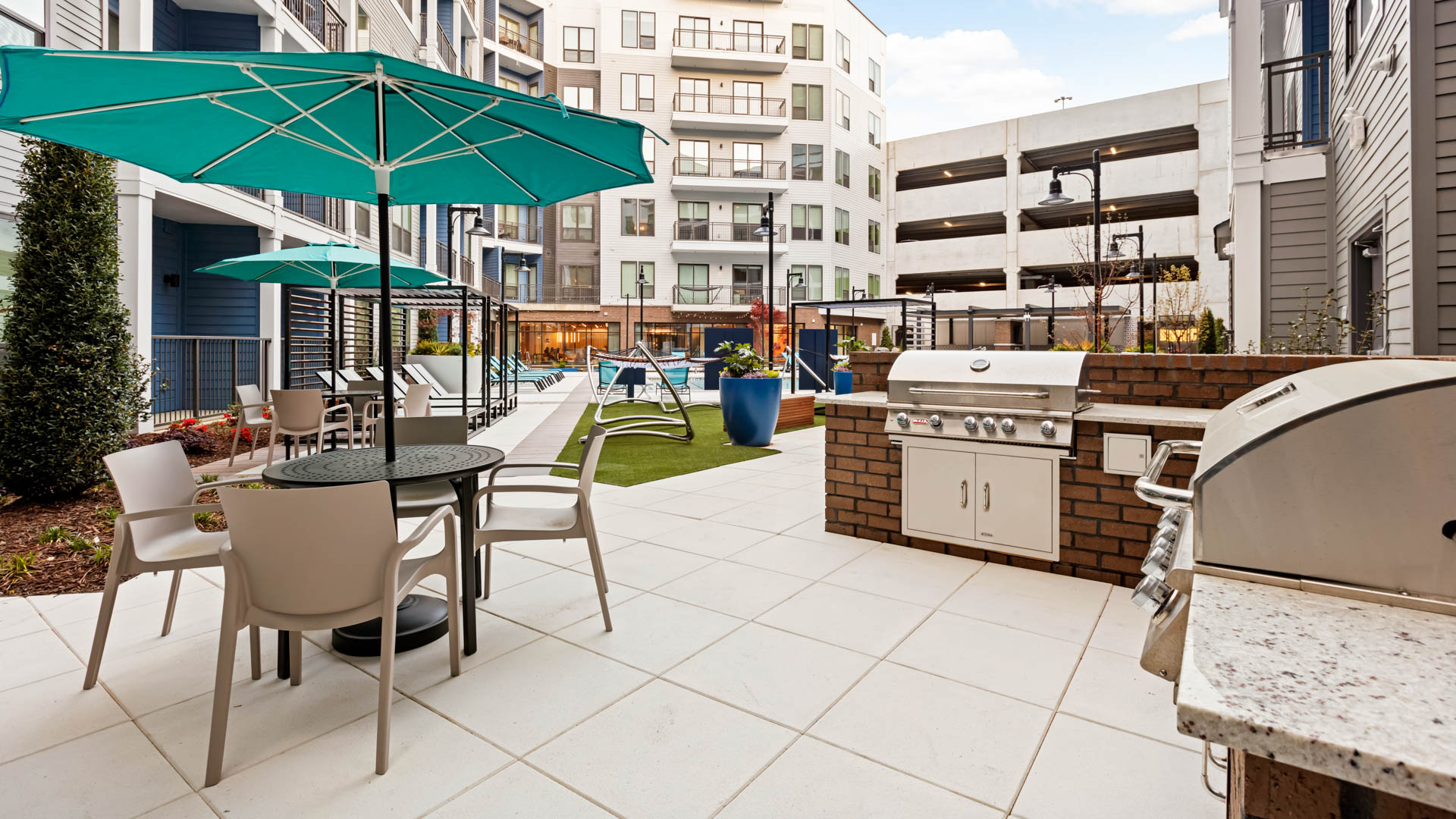 Grill area at Stillhouse Vinings Apartments