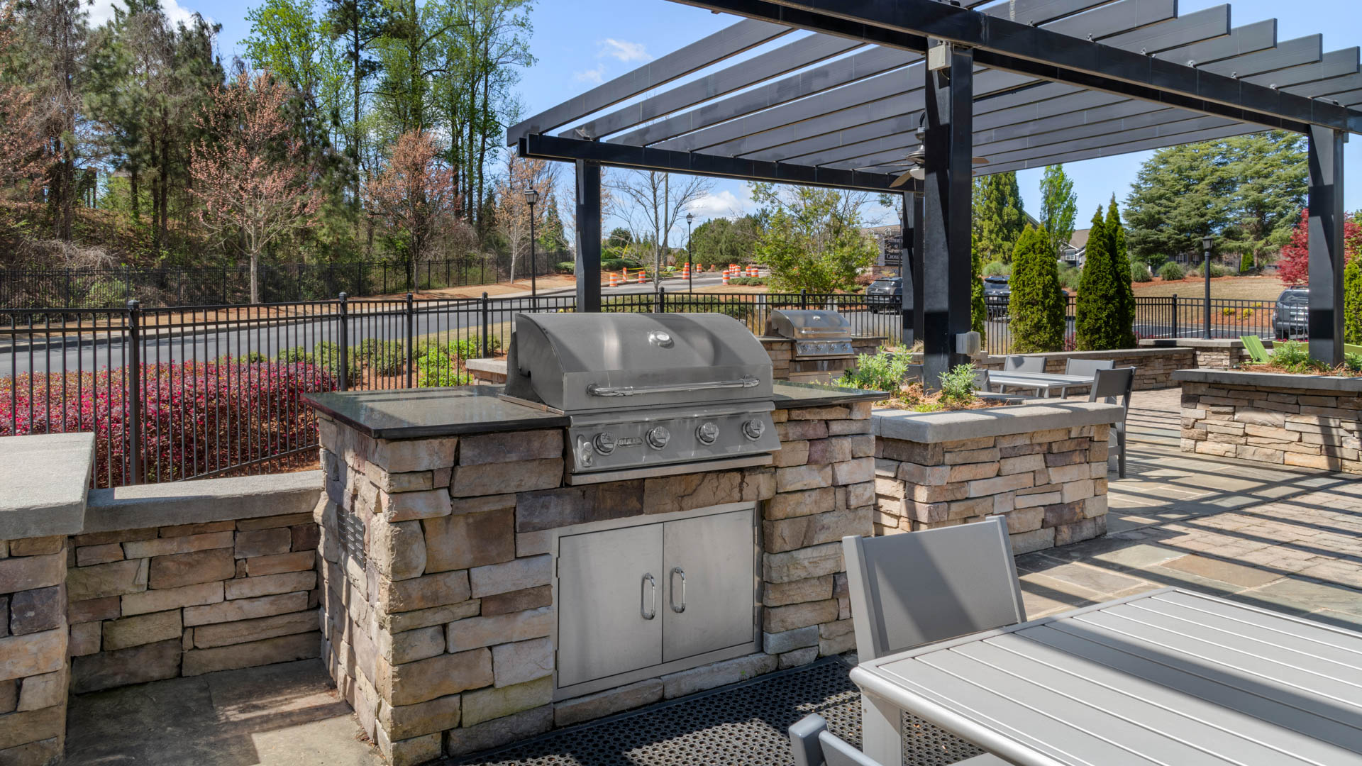 Grill area at Reserve at Summit Crossing Apartments
