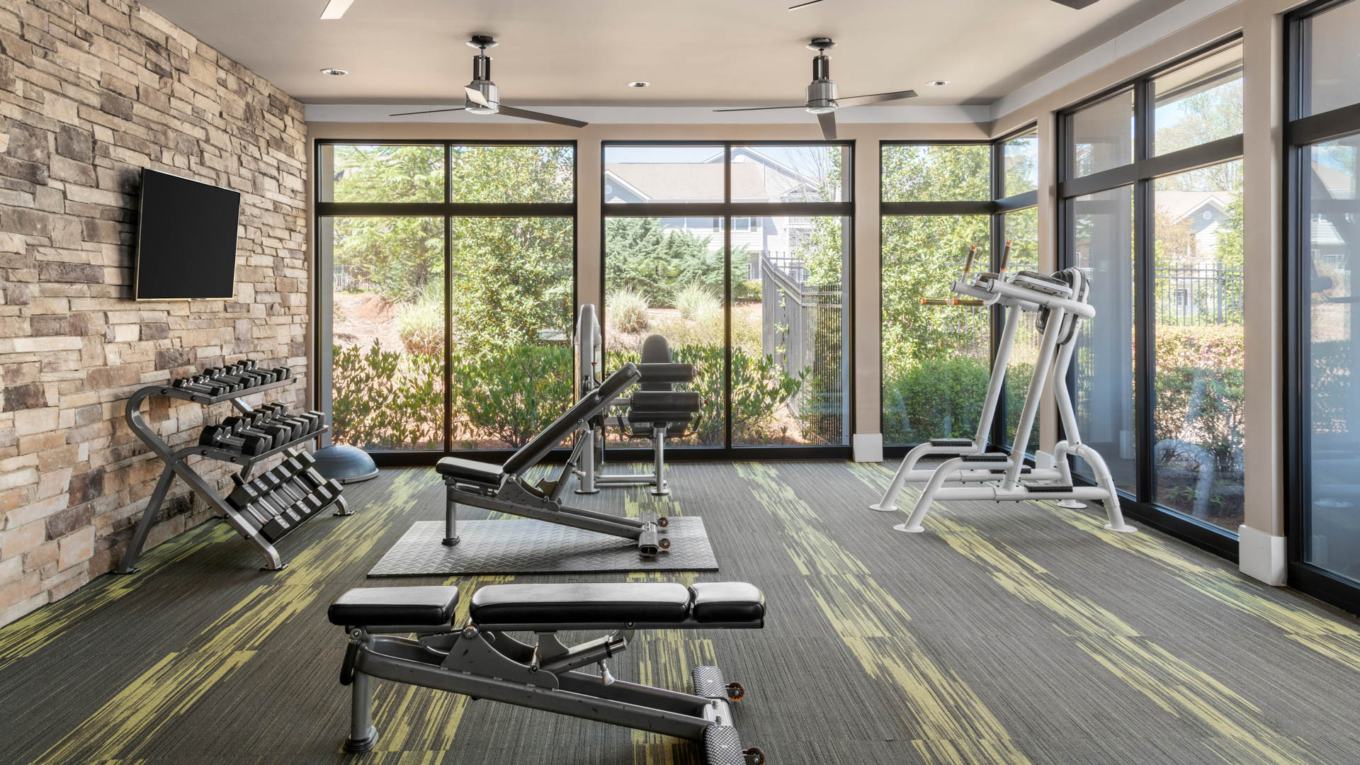 Gym at Reserve at Summit Crossing Apartments (1 of 3)