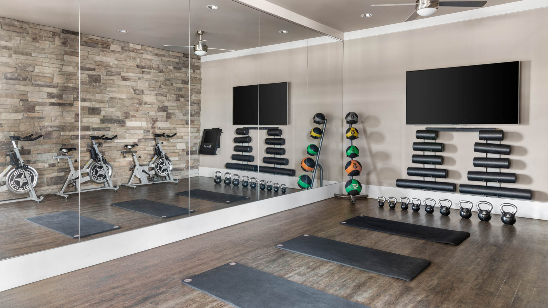 Gym at Reserve at Summit Crossing Apartments (3 of 3)
