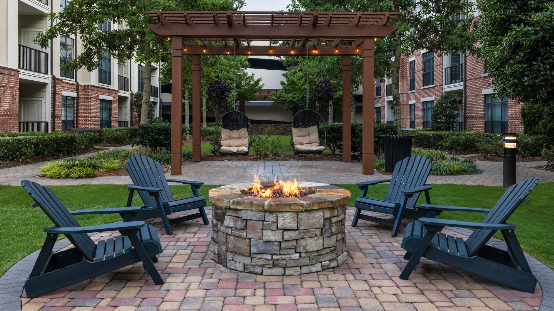 Courtyard at The Drexel Collective Apartments (1 of 2)