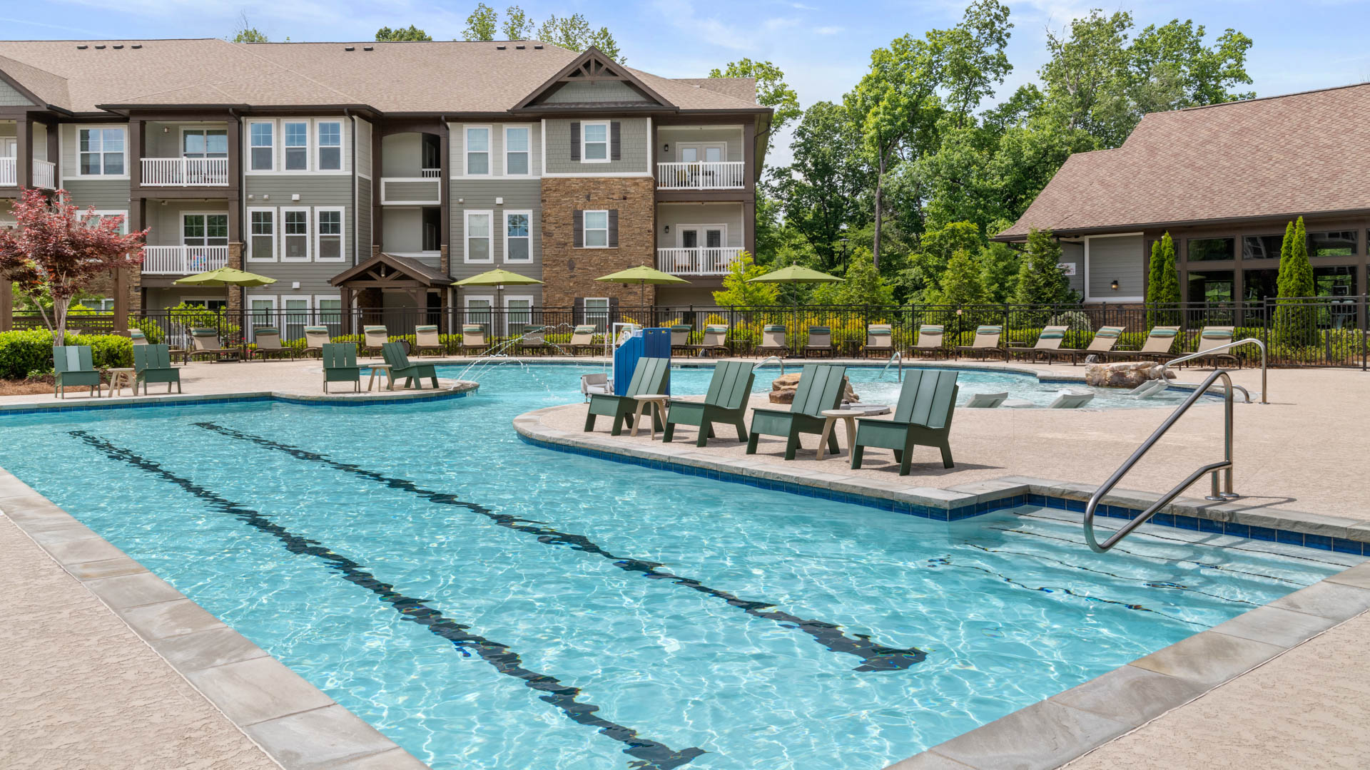 Pool at The Falls at Forsyth Apartments (1 of 2)