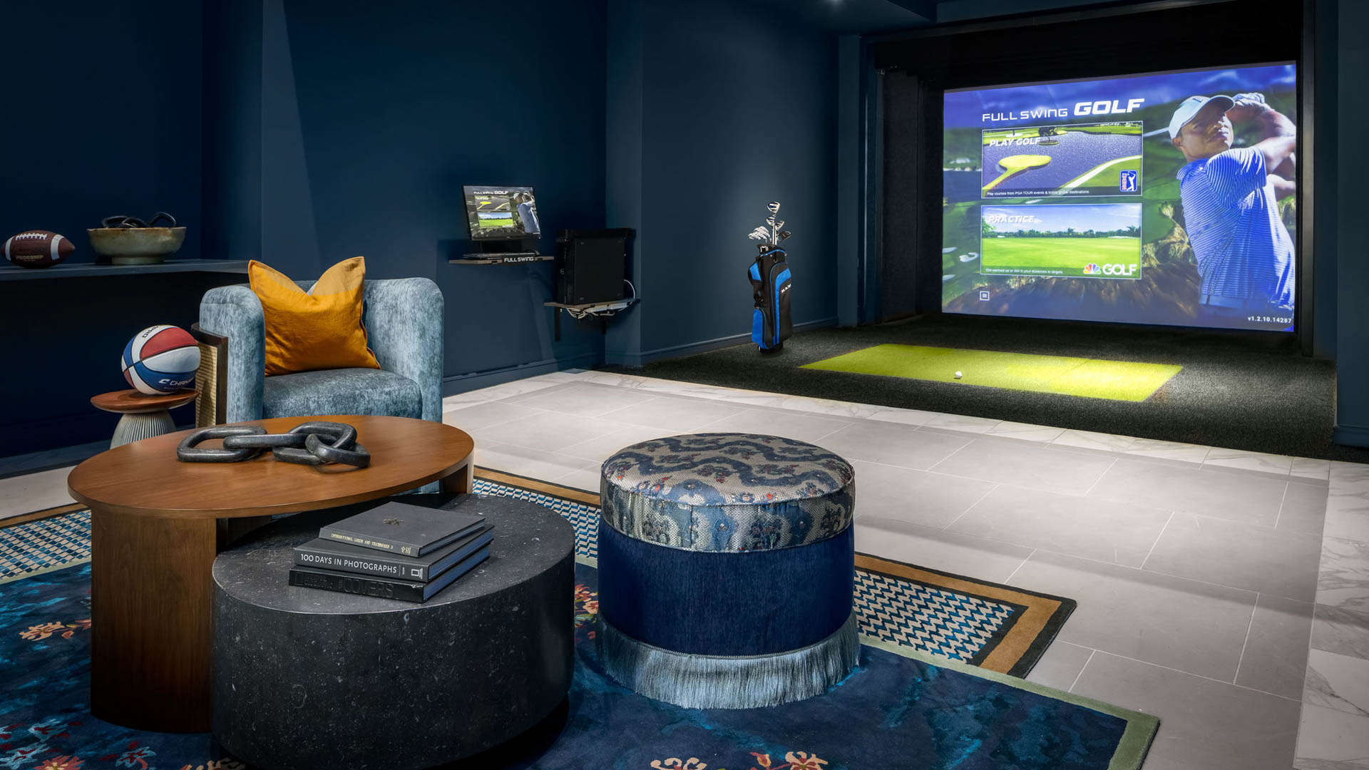 Game room at The Louise Apartments