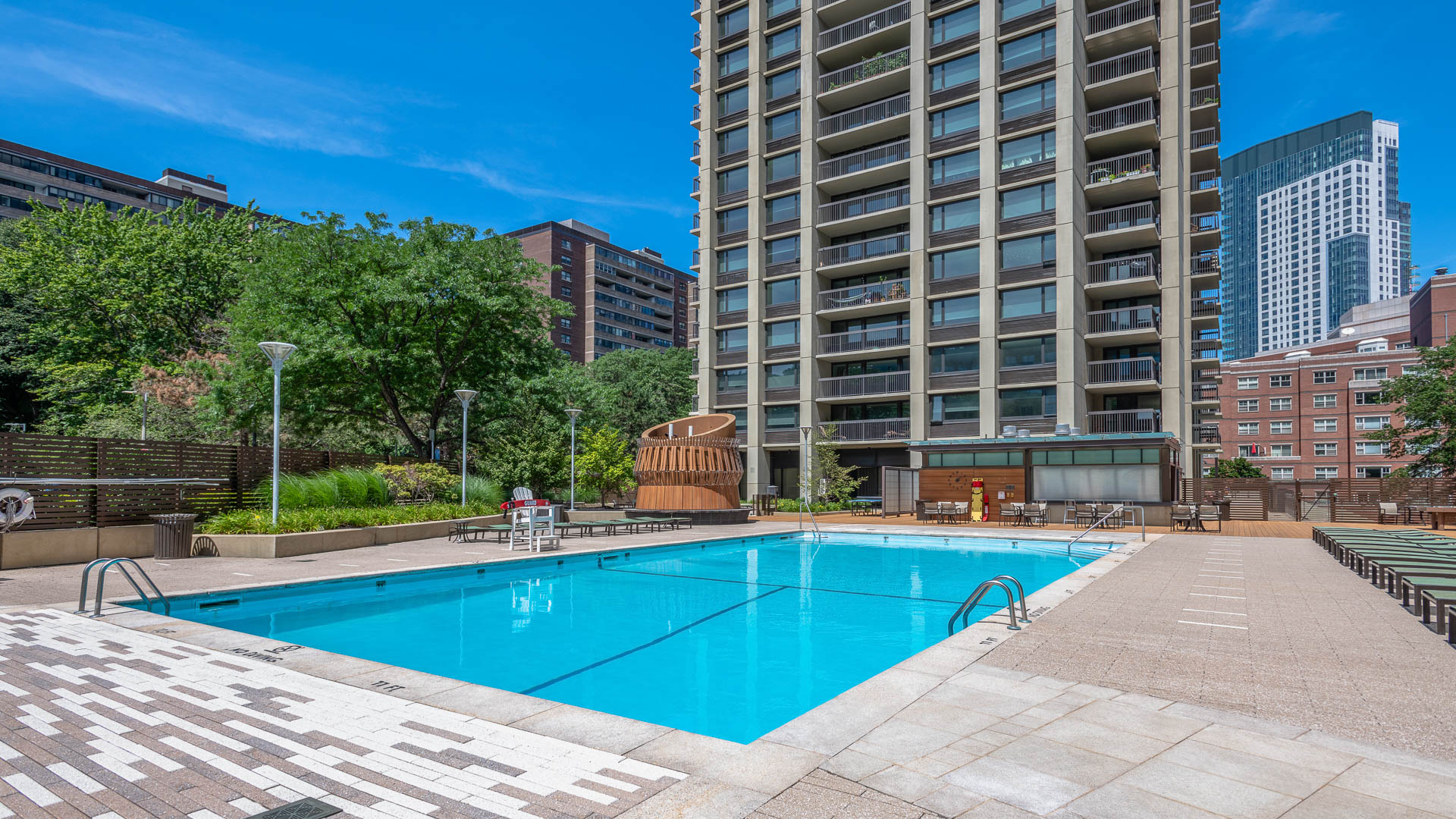 Pool at The Towers at Longfellow Apartments (1 of 2)