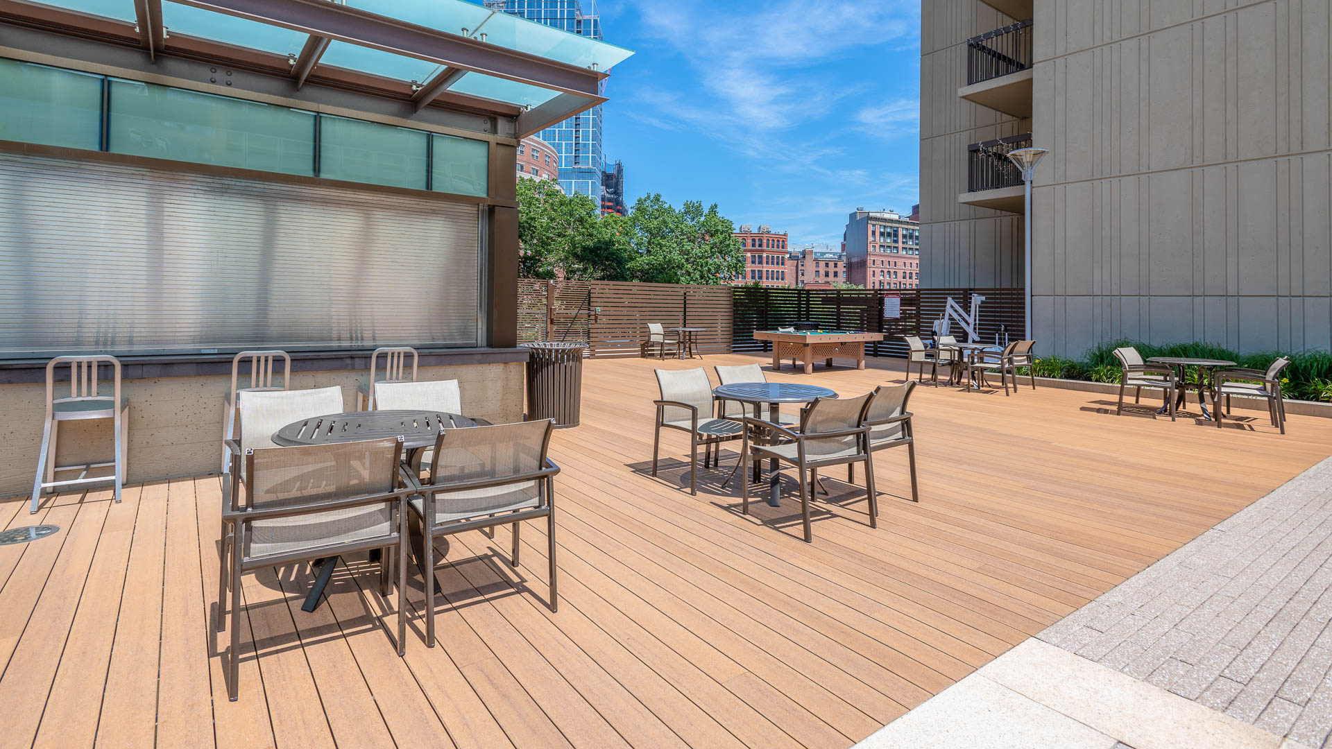 Roof deck at The Towers at Longfellow Apartments (1 of 2)