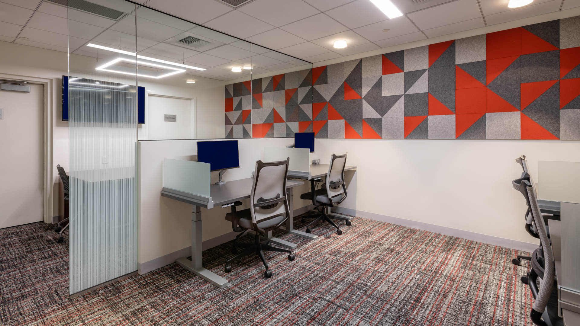 Business center at The Towers at Longfellow Apartments
