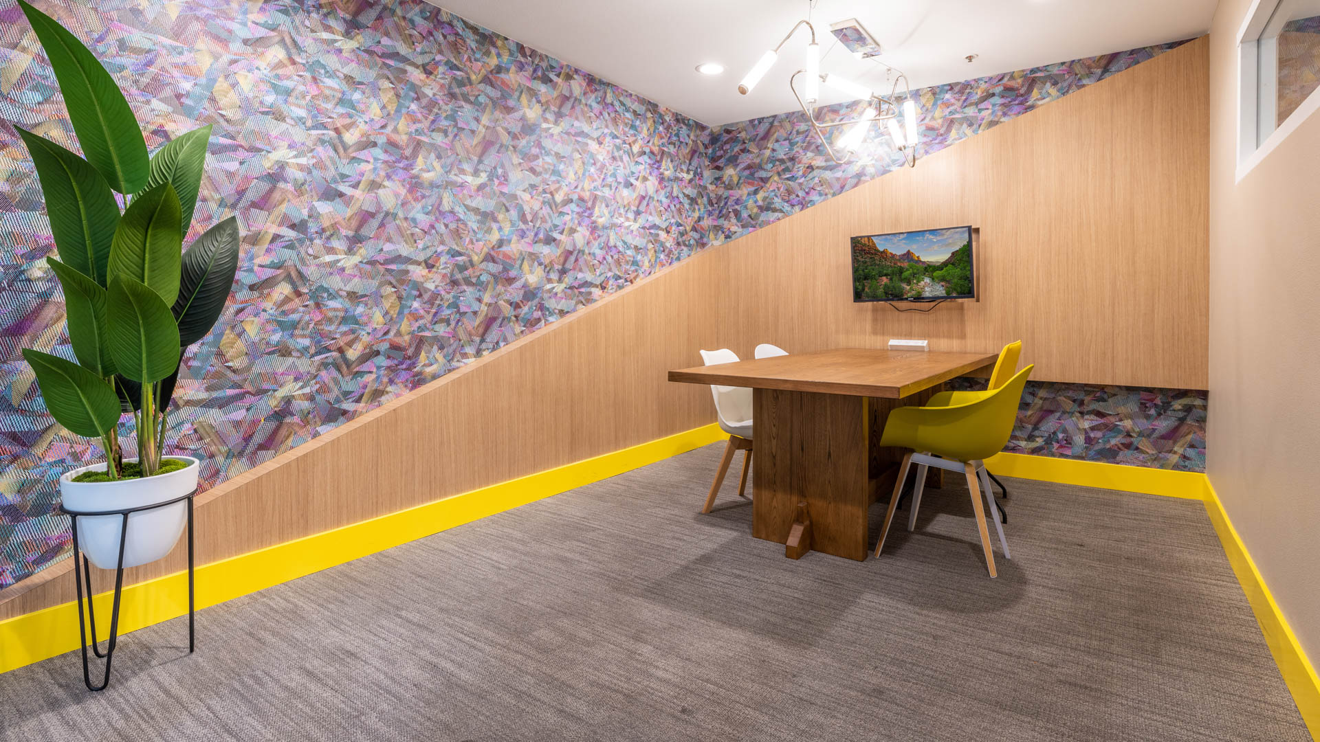 Work space at Park West Apartments