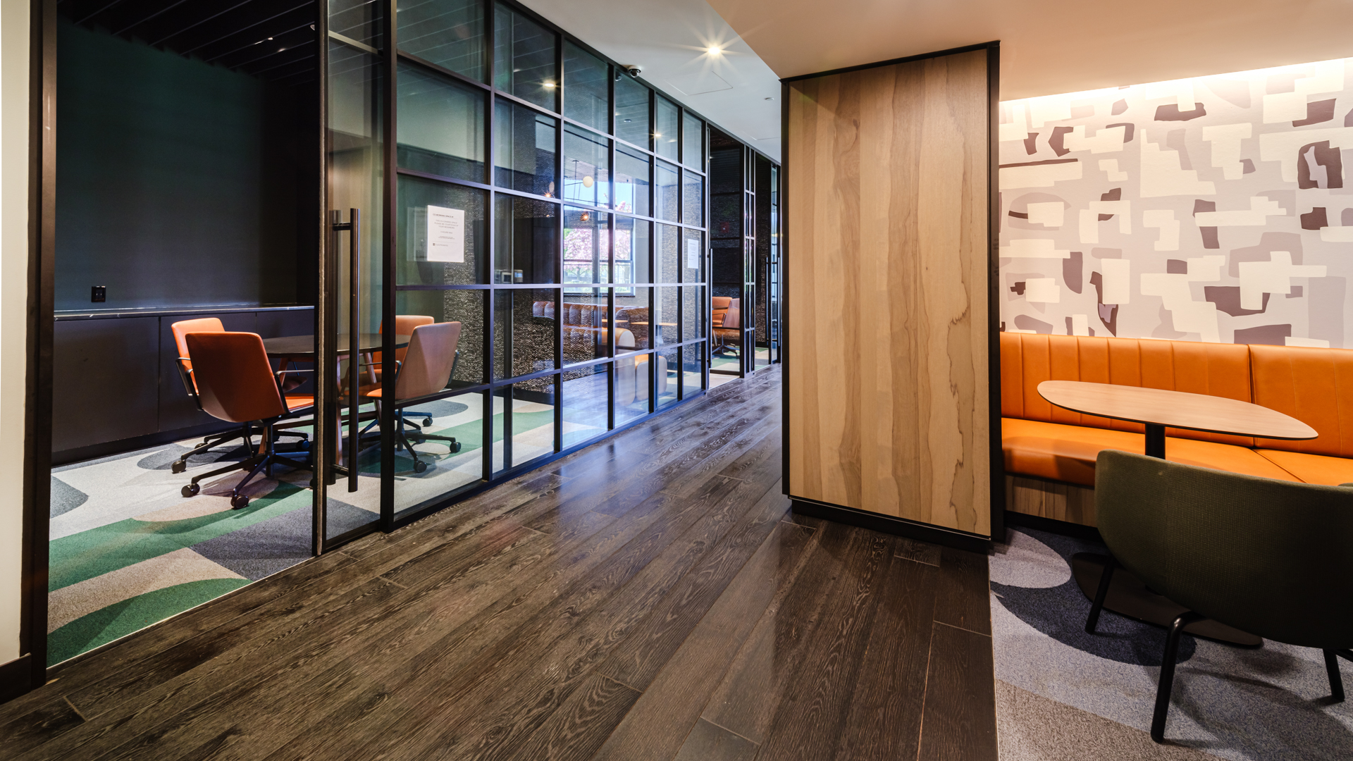 Business center at Portside Towers Apartments