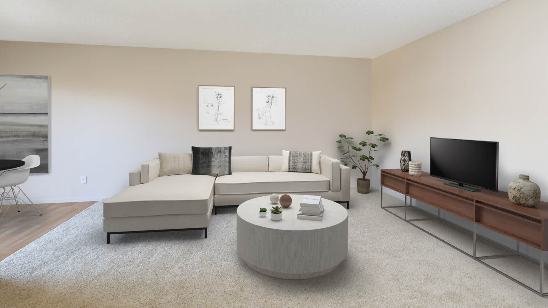 Virgil Square Apartments - Living Area