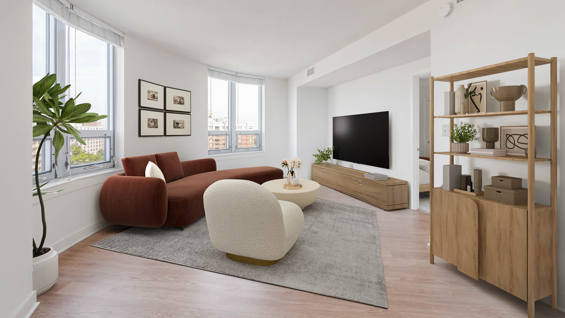 The Veridian Apartments - Living Room