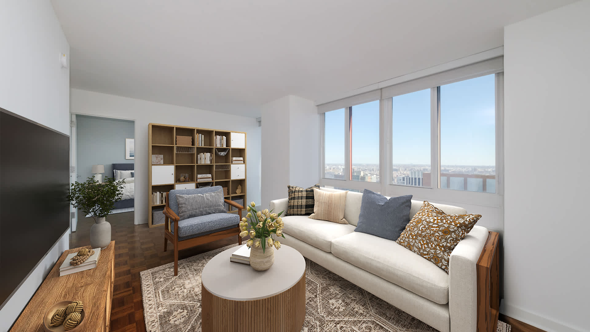 The Brooklyner Apartments - Living Room