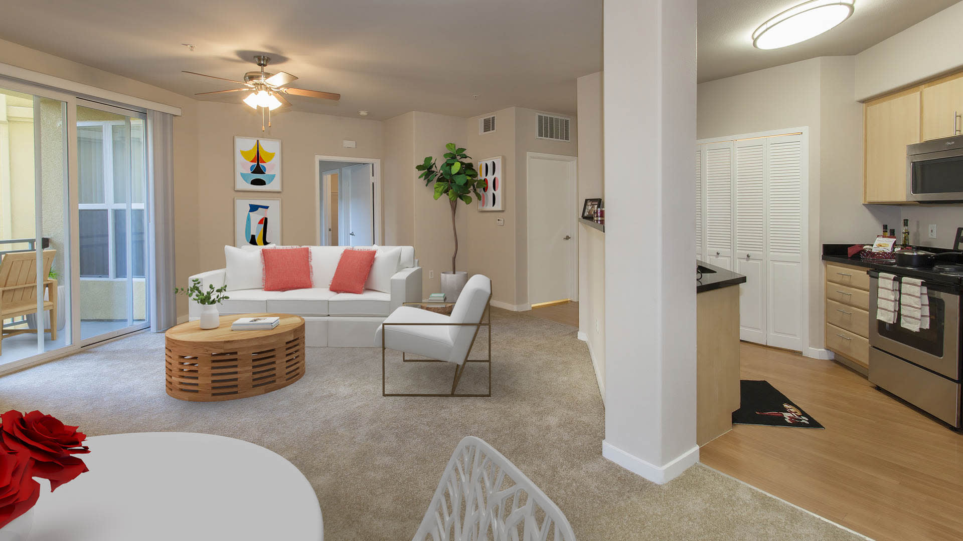 Acappella Pasadena Apartments - Living Area