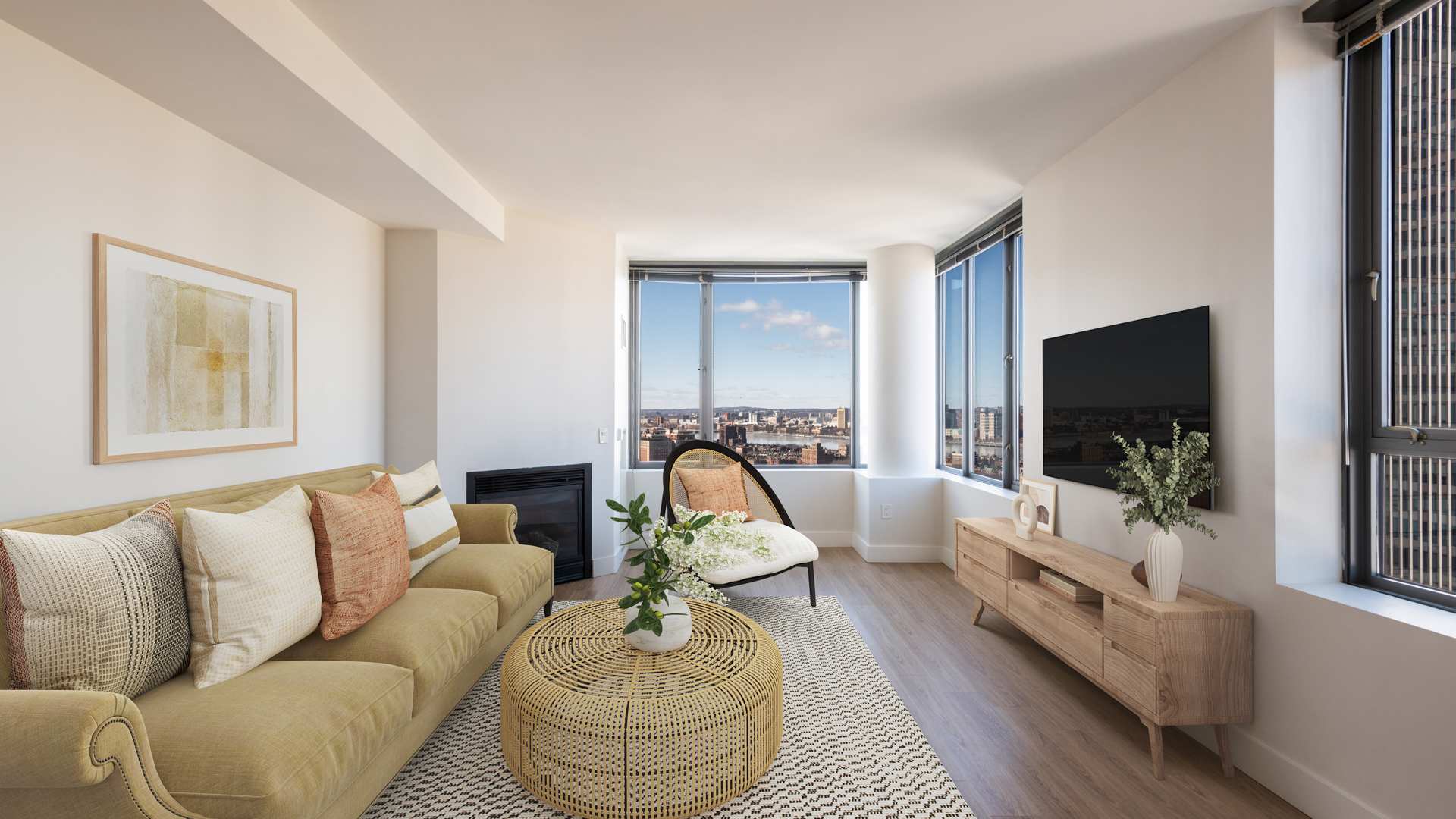 660 Washington Apartments - Living Room