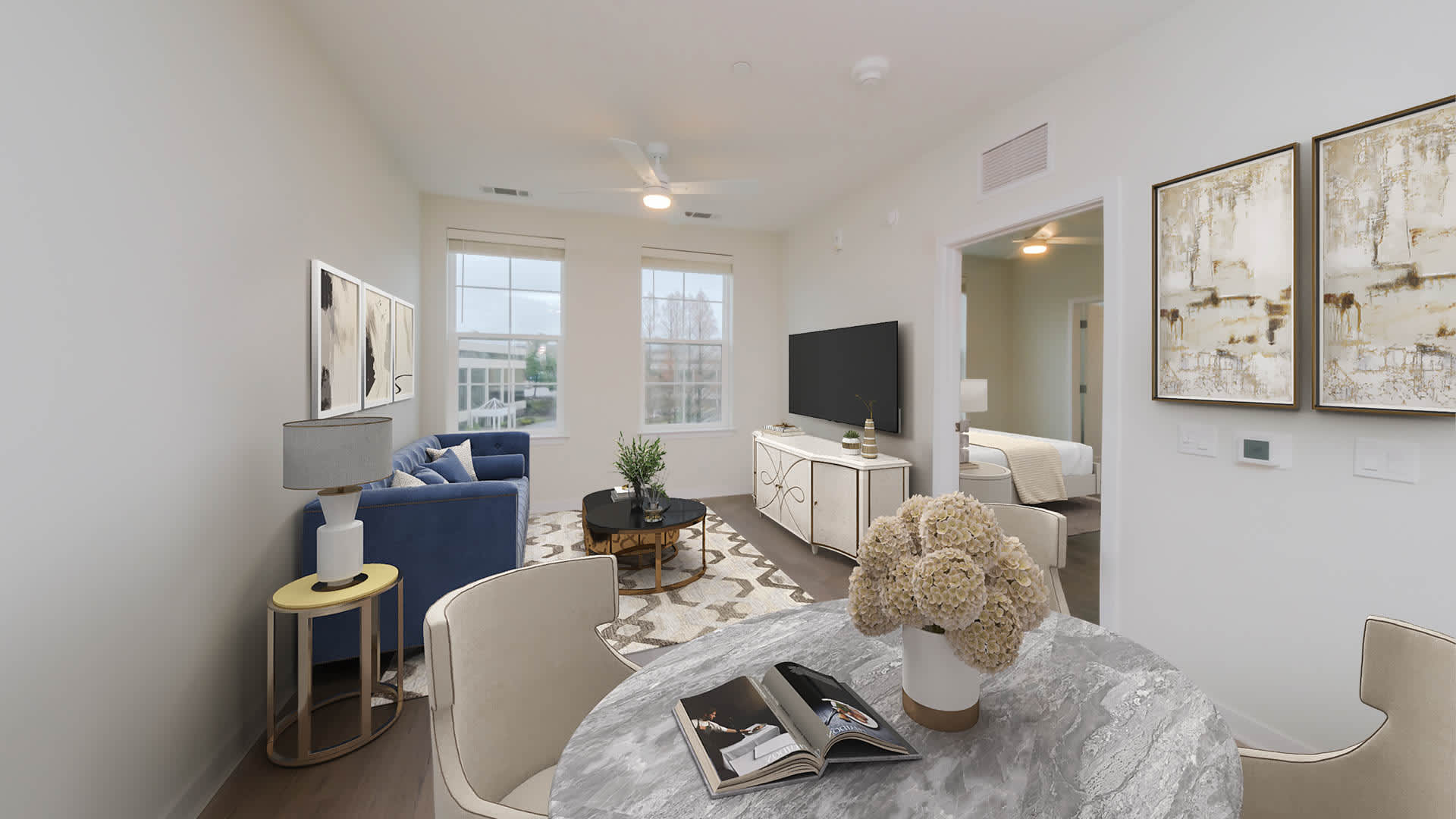 Alexan Harrison Apartments - Living Room