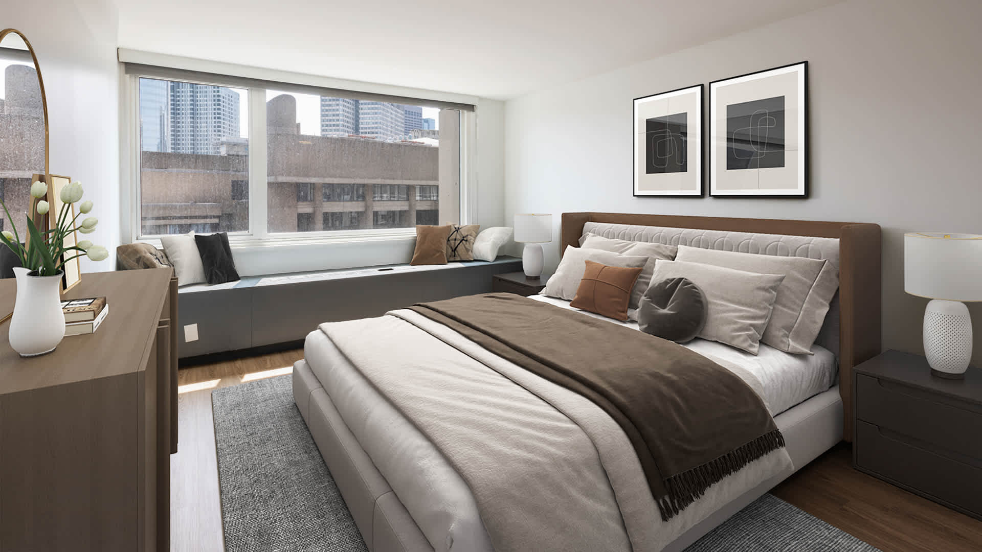 The Towers at Longfellow Apartments - Bedroom